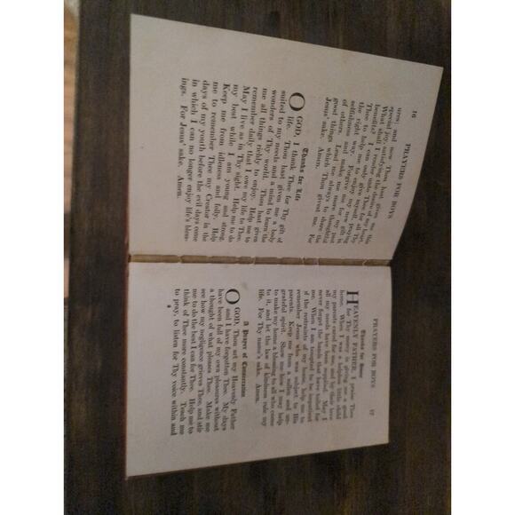 Prayers for Boys by Herbert C. Alleman, 1954‎ Hardcover, Christian Literature - Picture 5 of 5